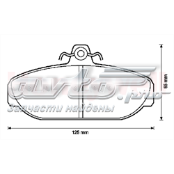 Передние тормозные колодки 571404D Jurid/Bendix