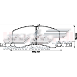 Передние тормозные колодки 572399J Jurid/Bendix