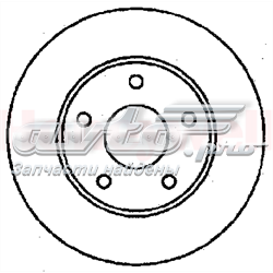 Передний тормозной диск Jurid/Bendix 561356J