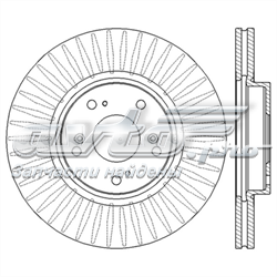 Передние тормозные диски 562546JC Jurid/Bendix