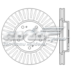 562547JC Jurid/Bendix disco do freio dianteiro