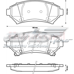 Передние тормозные колодки 573063J Jurid/Bendix