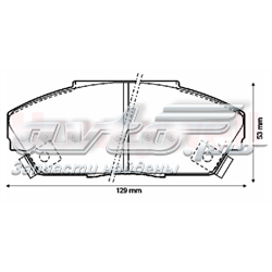 Передние тормозные колодки 572308J Jurid/Bendix