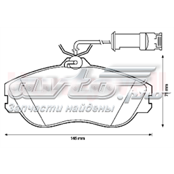 571402J Jurid/Bendix Колодки передние