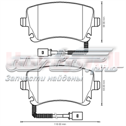 Задние дисковые колодки Jurid/Bendix 573225J