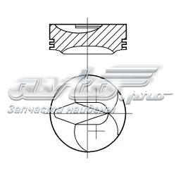 Поршень в комплекті на 1 циліндр, 2-й ремонт (+0,50) 8728710730 NURAL