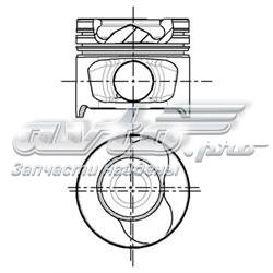 Поршень в комплекті на 1 циліндр, 2-й ремонт (+0,50) 8712340700 NURAL