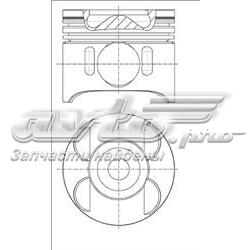 Поршня, 1-й ремонт (+0,25) 8743340500 NURAL
