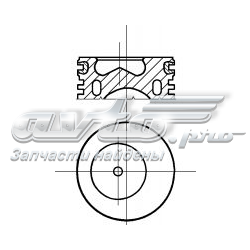 Поршень в комплекті на 1 циліндр, STD 8785470000 NURAL