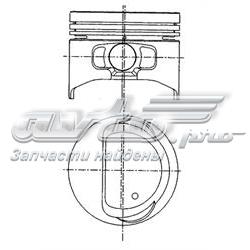 55204026 Fiat/Alfa/Lancia pistão do kit para 1 cilindro, 2ª reparação ( + 0,50)
