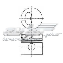Поршень в комплекті на 1 циліндр, 4-й ремонт (+1,00) 8799011110 NURAL