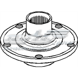 Ступица передняя 107099546 Hans Pries (Topran)