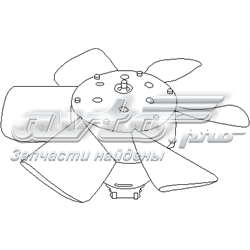 Электровентилятор охлаждения в сборе (мотор+крыльчатка) правый 102547755 Hans Pries (Topran)