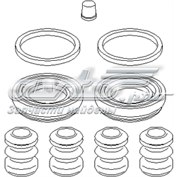 107082466 Hans Pries (Topran) kit de reparação de suporte do freio traseiro