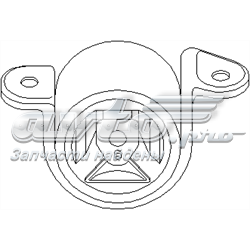 201 397 586 Hans Pries (Topran) coxim (suporte direito de motor)