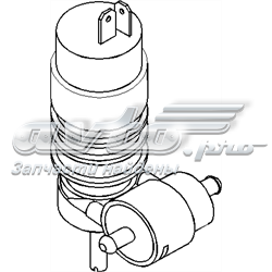 103 443 755 Hans Pries (Topran) bomba de motor de fluido para lavador de vidro dianteiro/traseiro