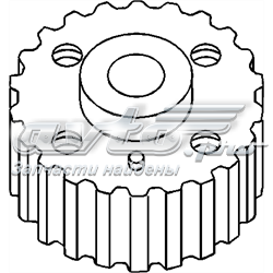 Звездочка привода коленвала 100833755 Hans Pries (Topran)