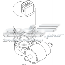 103 173 755 Hans Pries (Topran) bomba de motor de fluido para lavador de vidro dianteiro