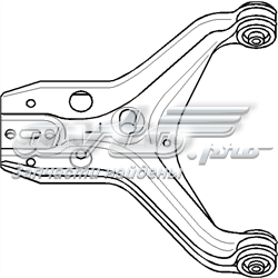 104302466 Hans Pries (Topran) braço oscilante inferior esquerdo de suspensão dianteira