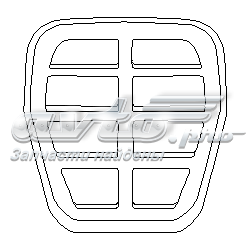 Накладка педали сцепления 103409755 Hans Pries (Topran)