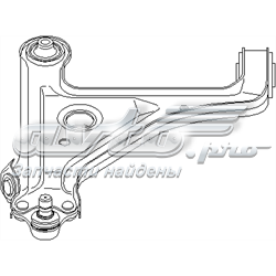 203834586 Hans Pries (Topran) braço oscilante inferior direito de suspensão dianteira