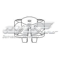 Пистон (клип) крепления подкрылка переднего крыла 104527015 Hans Pries (Topran)