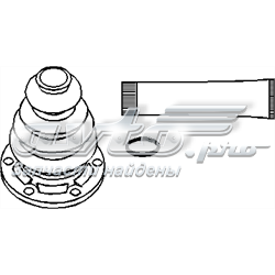 Пыльник ШРУСа внутренний 104078546 Hans Pries (Topran)