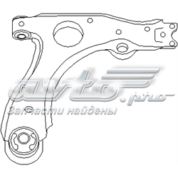 103471466 Hans Pries (Topran) braço oscilante inferior esquerdo/direito de suspensão dianteira