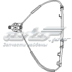 Механизм стеклоподъемника двери передней правой 102887756 Hans Pries (Topran)