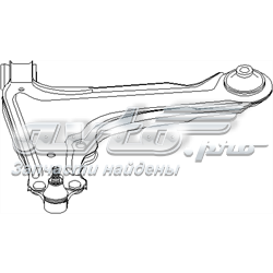 Рычаг передней подвески нижний левый 200483586 Hans Pries (Topran)