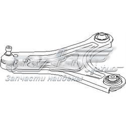 300 070 586 Hans Pries (Topran) braço oscilante inferior esquerdo de suspensão dianteira