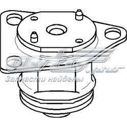 103 734 755 Hans Pries (Topran) bloco silencioso (coxim de viga dianteira (de plataforma veicular))