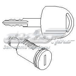 Личинка замка двери передней левой 205810755 Hans Pries (Topran)