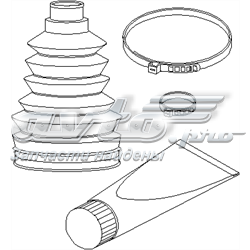 Пыльник ШРУСа наружный 202428546 Hans Pries (Topran)