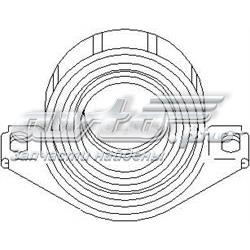 Муфта подвесного подшипника карданного вала 400083755 Hans Pries (Topran)