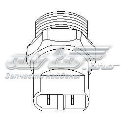 104 377 755 Hans Pries (Topran) sensor de temperatura do fluido de esfriamento (de ativação de ventilador do radiador)