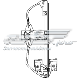 Механизм стеклоподъемника двери задней правой 103157755 Hans Pries (Topran)