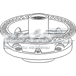 Ступица передняя 103999756 Hans Pries (Topran)