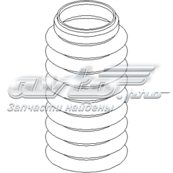 103 519 546 Hans Pries (Topran) bota de proteção de amortecedor traseiro