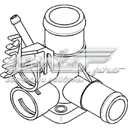 100720756 Hans Pries (Topran) flange do sistema de esfriamento (união em t)