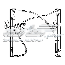 Механизм стеклоподъемника двери передней правой 107389755 Hans Pries (Topran)