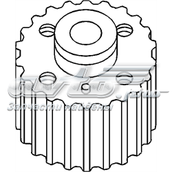 100295755 Hans Pries (Topran) engrenagem de cadeia da roda dentada de acionamento de cambota de motor
