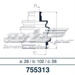 755313 Ruville bota de proteção interna de junta homocinética do semieixo dianteiro