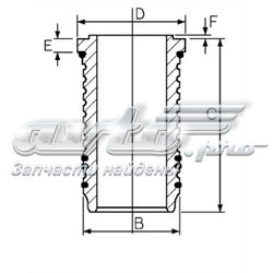 Гільза поршнева 1467642000 GOETZE