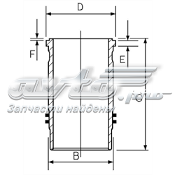 Гільза поршнева 1445059000 GOETZE