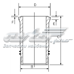 1545123000 Goetze гильза поршневая