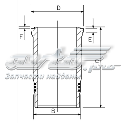 Гільза циліндра 1445063000 GOETZE