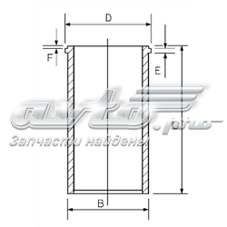 Гільза поршнева 1404004000 GOETZE