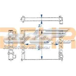 2109134 HELLA radiador de esfriamento de motor