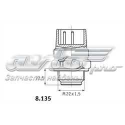 813510 HELLA sensor de temperatura do fluido de esfriamento (de ativação de ventilador do radiador)